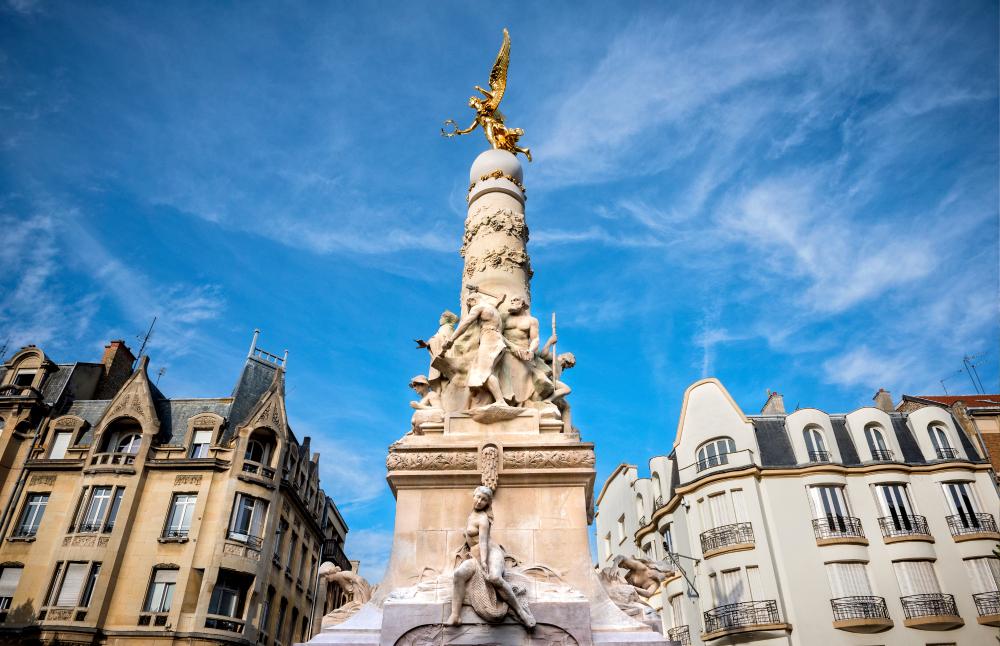 La fontaine Subé, Reims, place Drouet d'Erlon